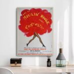 cartel viejo de moulin rouge