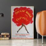 cartel viejo de moulin rouge
