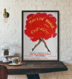 cartel viejo de moulin rouge