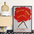 cartel viejo de moulin rouge