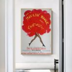 cartel viejo de moulin rouge