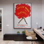 cartel viejo de moulin rouge