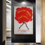 cartel viejo de moulin rouge