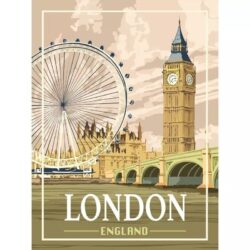 affiche angleterre vintage