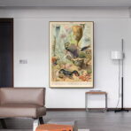 affiche animaux marins ocean vintage