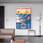 affiche antibes vintage