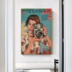 cartel de camara vintage