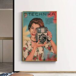 cartel de camara vintage