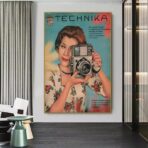 cartel de camara vintage