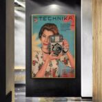 cartel de camara vintage