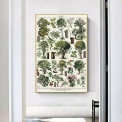 affiche arbre vintage