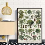 affiche arbre vintage