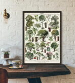 affiche arbre vintage