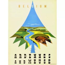 affiche ardennes vintage