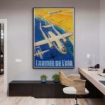 affiche armee de lair vintage