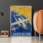 affiche armee de lair vintage