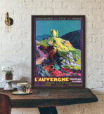 affiche auvergne vintage