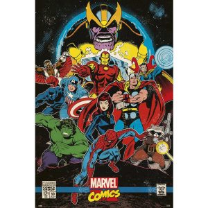 affiche avengers  vintage