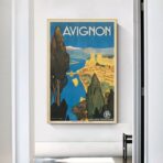 affiche avignon vintage