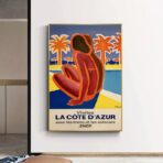 cartel vintage azul