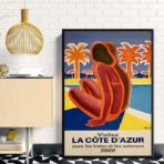 cartel vintage azul