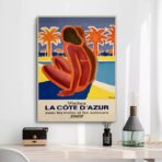 cartel vintage azul