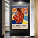 cartel vintage azul