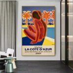 cartel vintage azul