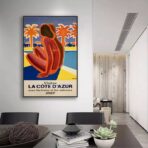 cartel vintage azul