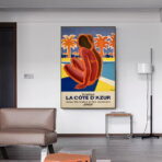 cartel vintage azul