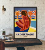 cartel vintage azul