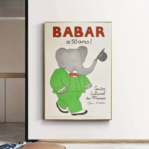 affiche babar vintage