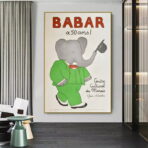affiche babar vintage
