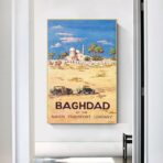 affiche bagdad haifa vintage