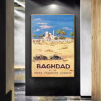 affiche bagdad haifa vintage