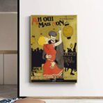 affiche bal dansant vintage