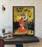 affiche bal dansant vintage