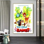 affiche bambi vintage