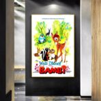 affiche bambi vintage