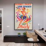 affiche bar casino sexy vintage