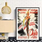 affiche bar casino vintage