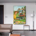 affiche barbecue vintag