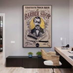 affiche barber vintage