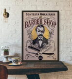 affiche barber vintage