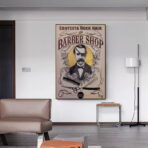 affiche barber vintage