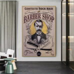 affiche barber vintage