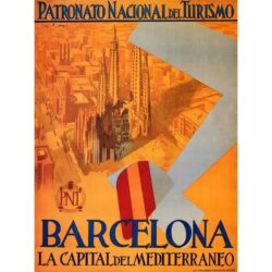 affiche barcelona vintage