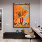 affiche barcelona vintage