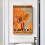 affiche barcelona vintage