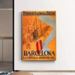 affiche barcelona vintage